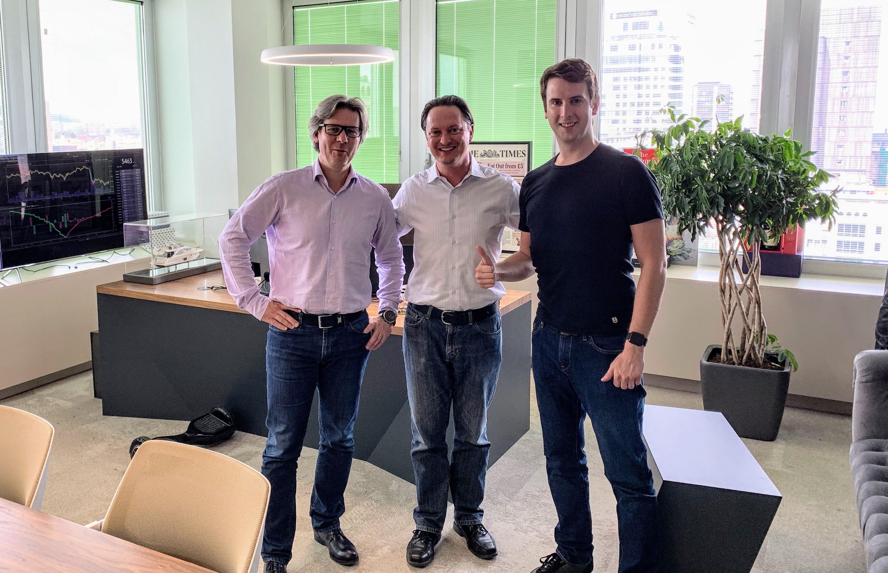 Bitstamp’s steady hands: Vasja (COO) and Nejc (CEO)